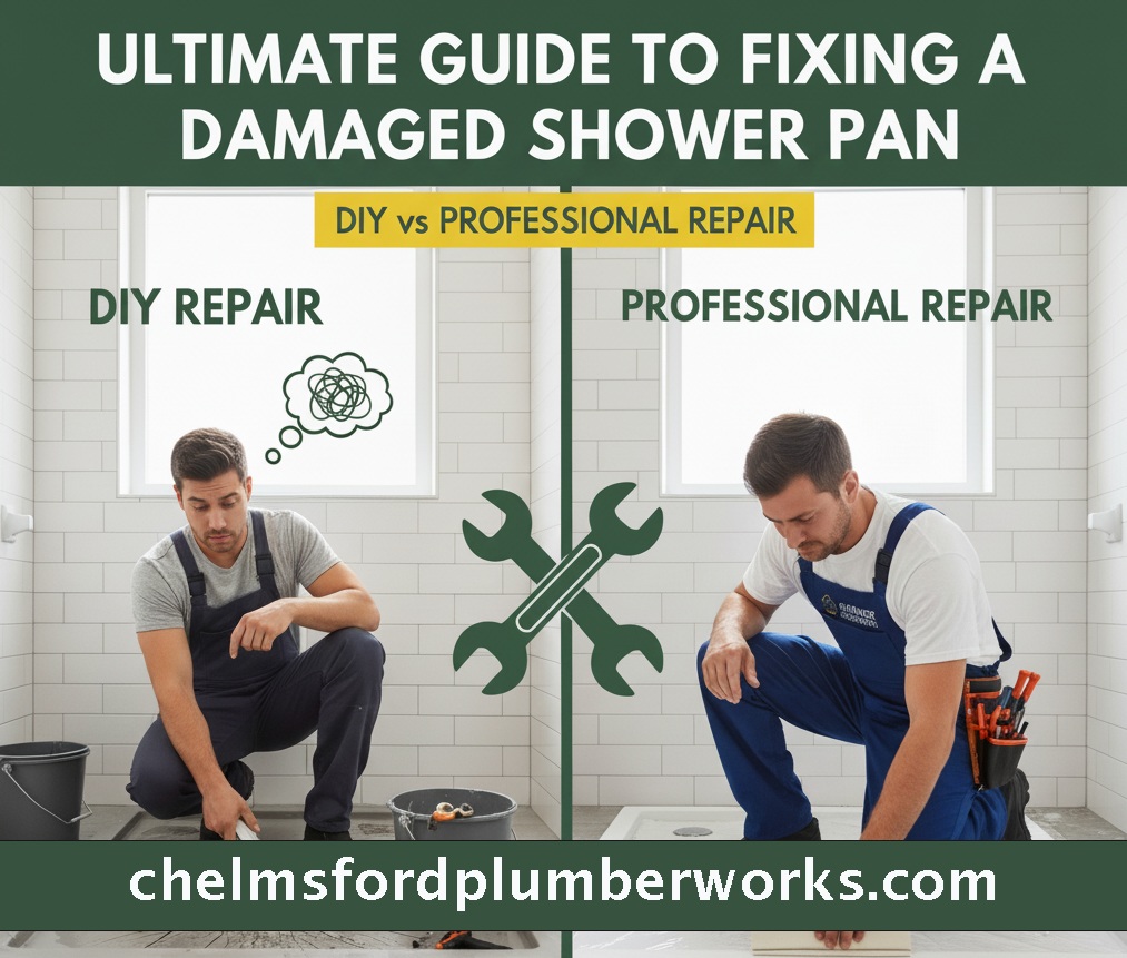 ChelmsfordPlumberWorks_Ultimate-Guide-to-Fixing-a-Damaged-Shower-Pan-DIY-vs-Professional-Repair
